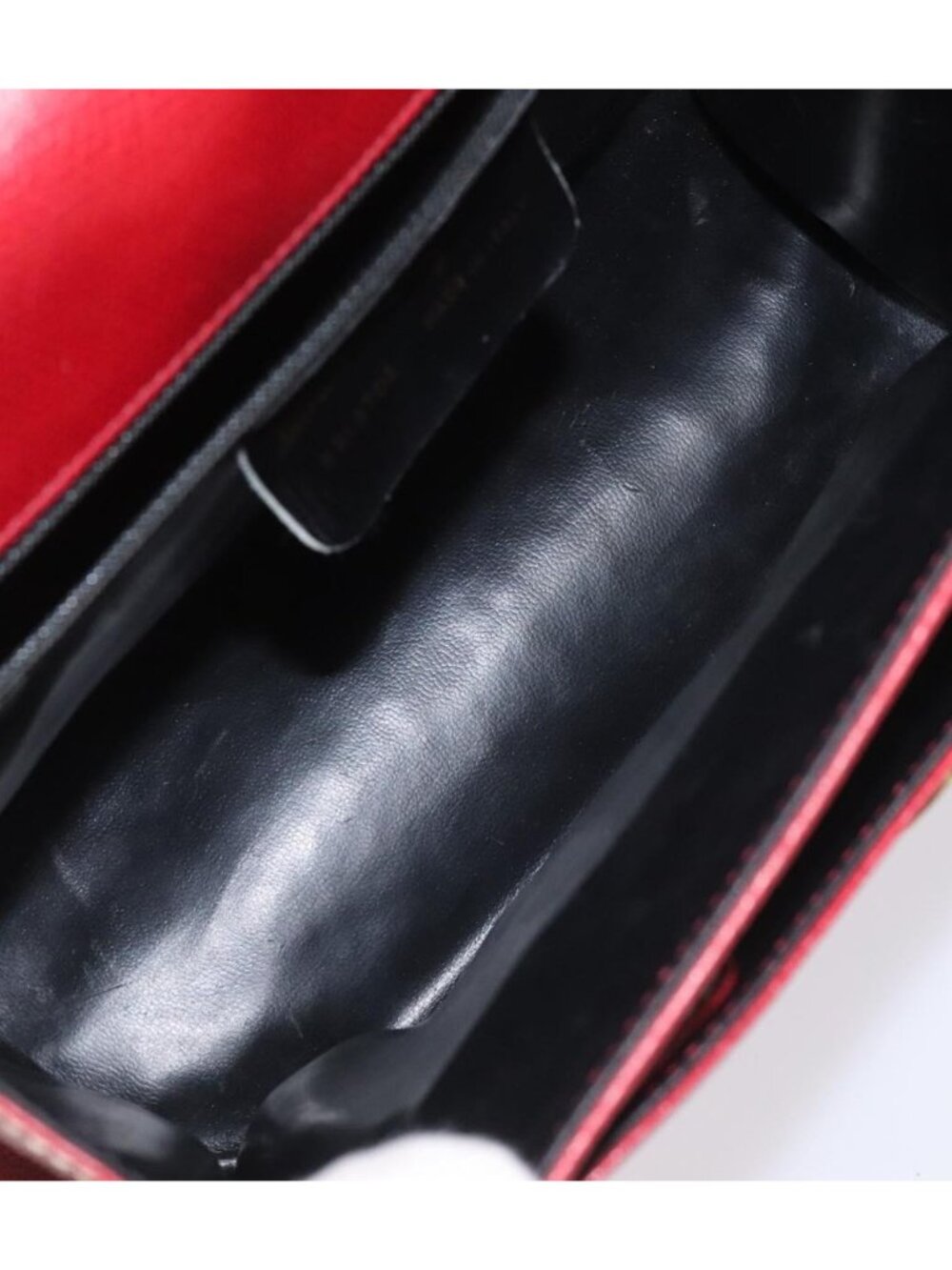 Salvatore Ferragamo Shoulder Bag Leather Red - Picture 7 of 16